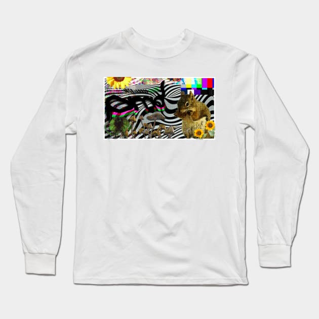 Glitchy Long Sleeve T-Shirt by Patrick McKiernan Design